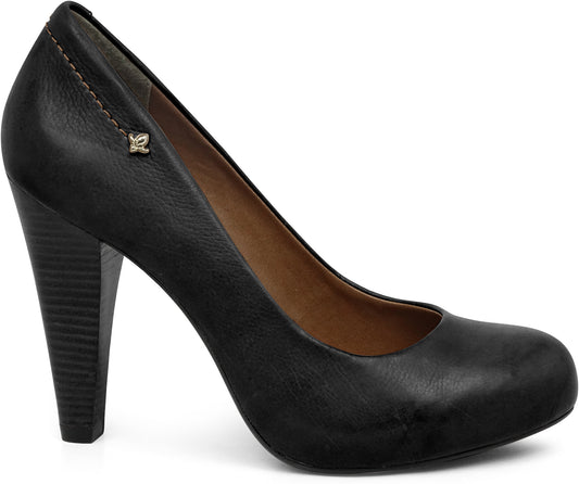 Scarpin Soft Black Wood Heel - Cravo e Canela - ZapTo Shoes