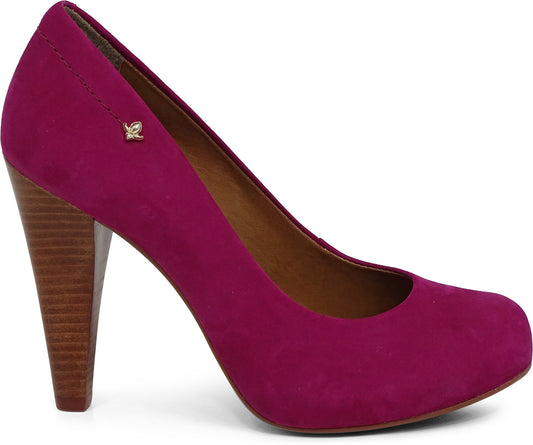 Scarpin Soft Scarlet Wood Heel - Cravo e Canela - ZapTo Shoes